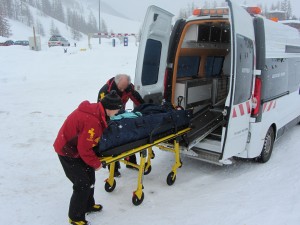 Ambulanced off the piste in Val d'Isere