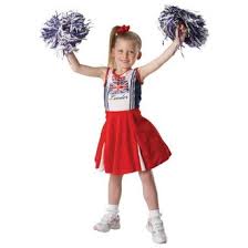 kid in cheerleader outfit