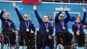 Wheelchair curlers bronze medal