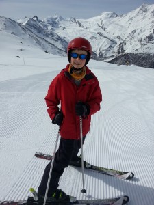 Bluebird skies and corduroy pistes in Saas Grund