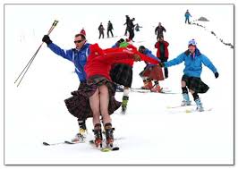 The perils of skiing in a kilt