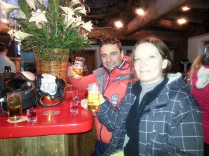Celebratory drink at L'Murin