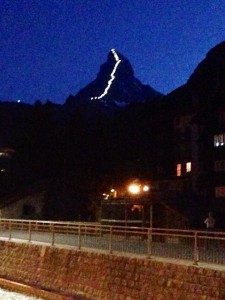 Matterhorn illuminated first route
