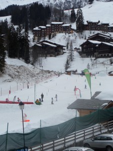 On the slopes at Valmorel