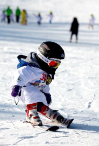 Learning to ski at Secret Garden Resort, China