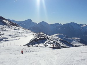 Empty slopes in Alpe d'Huez