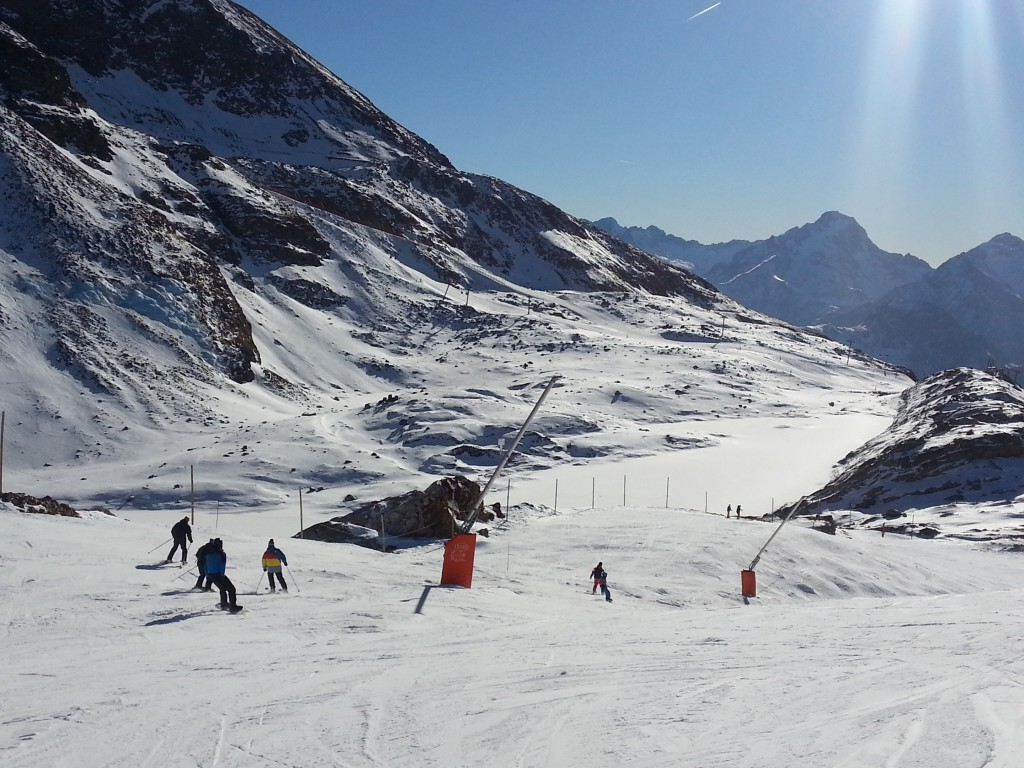 New Year's Day in in Alpe d'Huez - almost a heatwave!