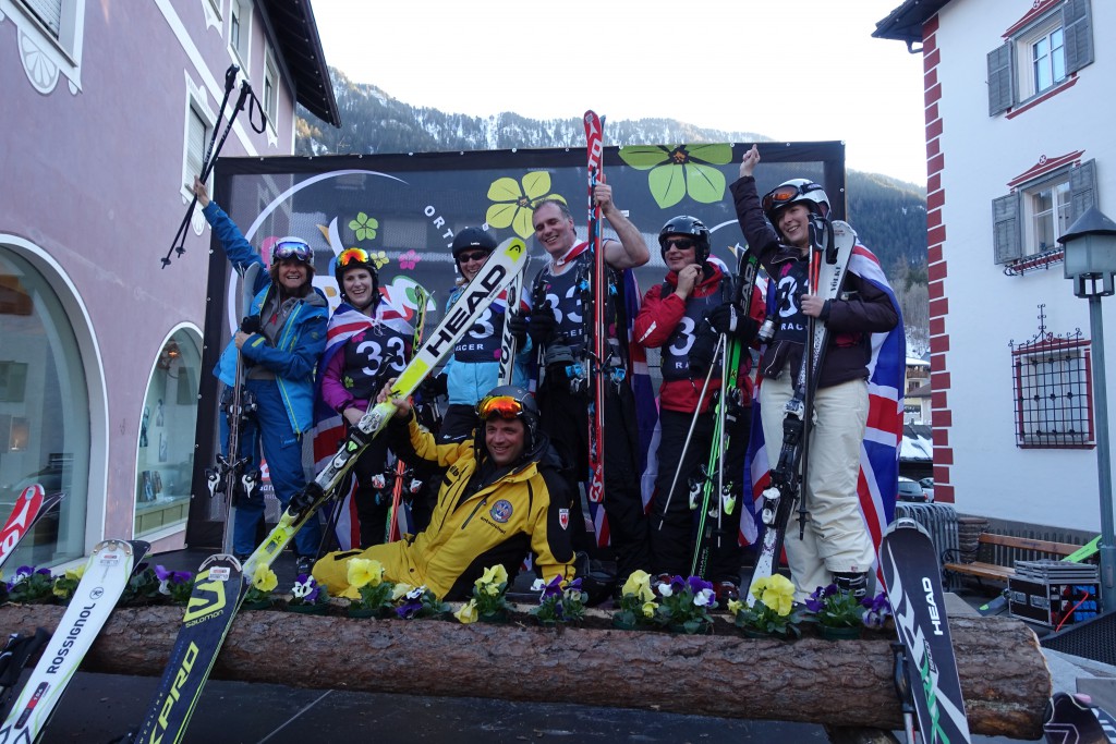 Rule Britannia - victorious in 12th position! (photo courtesy of MadDogSki.com)