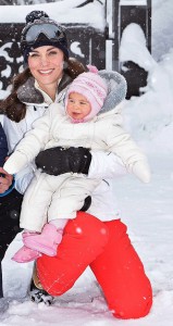 Kate and baby Charlotte