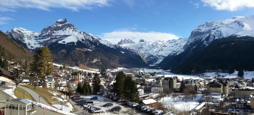 View of Engelberg from Hotel Terrace
