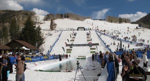 The Pond Skimming World championships takes place at Vail each spring