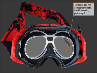 RXSport reading goggles... perfect for all those who need their specs on to read the piste map!