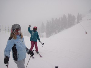 Chatel... goddesses ski in all conditions 