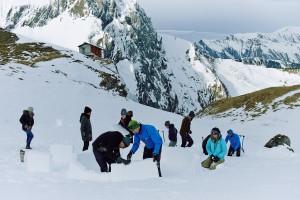 Build your own igloo at Adelboden's Igloo Festival