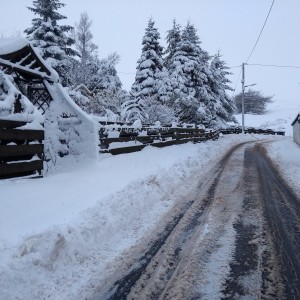 There's even lots of snow in Scotland