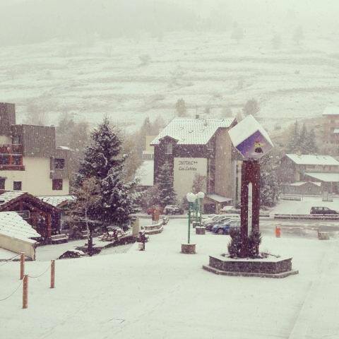 Snowing in the Alps