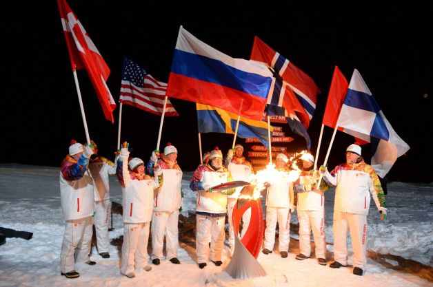 Olympic torch relay to North Pole