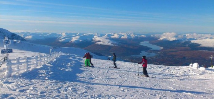 Excellent snow conditions in Scotland