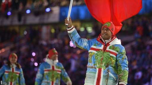 Tongan luge athlete Bruno Banani… and his pants