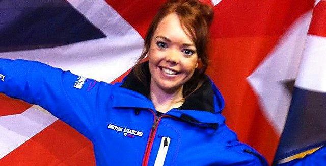 Jade Etherington wins downhill silver