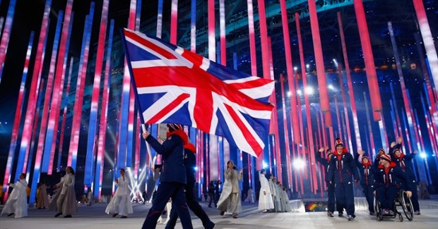 Fifteen-year-old Paralympic skier carries the flag