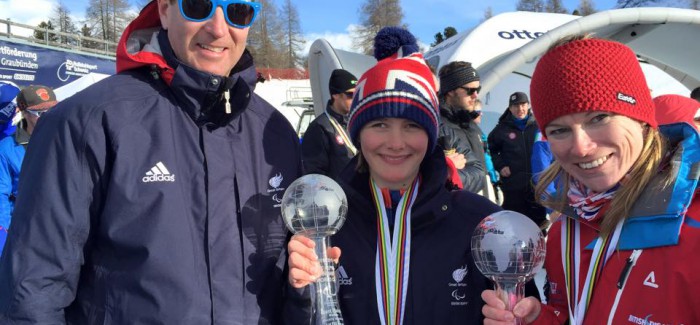 Visually-impaired skier Millie Knight makes history