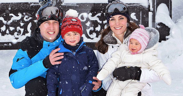 William and Kate’s first family ski holiday